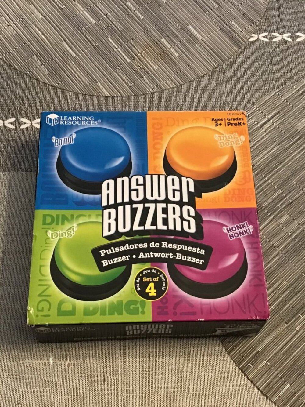 Learning Resources Set of 4 Answer Buzzers--Homeschool Learning